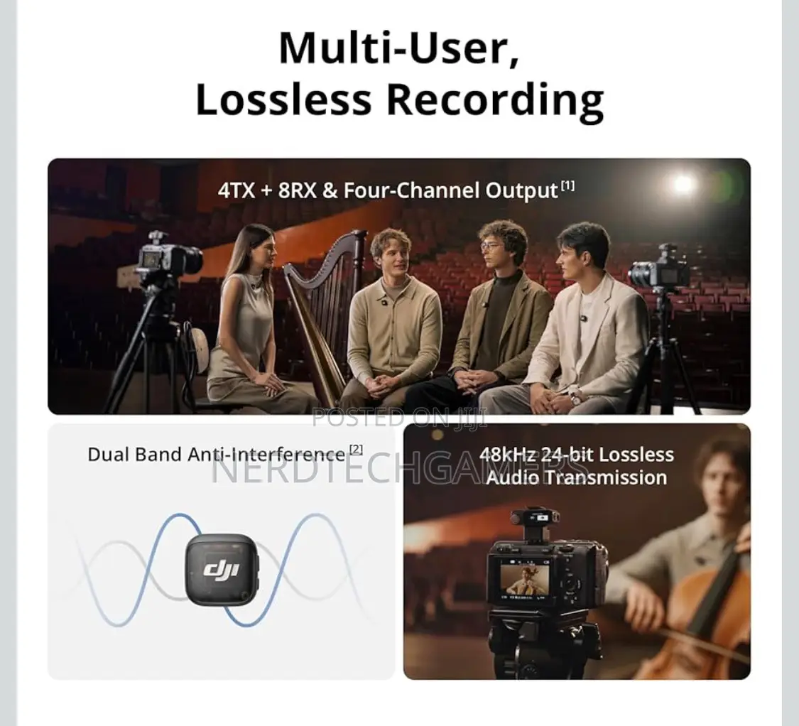 Dji Mic 3 (2 Tx + 1 Rx + Charging Cas/Android, Ultralight, Adaptive