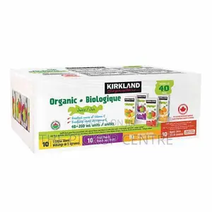 Kirkland Organic Biologique Juice 40×200ml Units/Unites