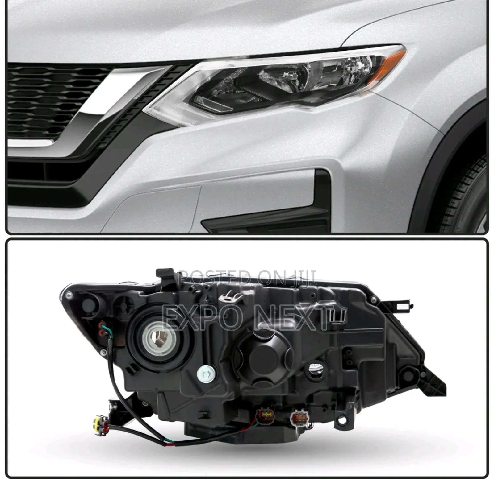 2017-2019 Nissan Rogue W/Led Headlight Pair Oem