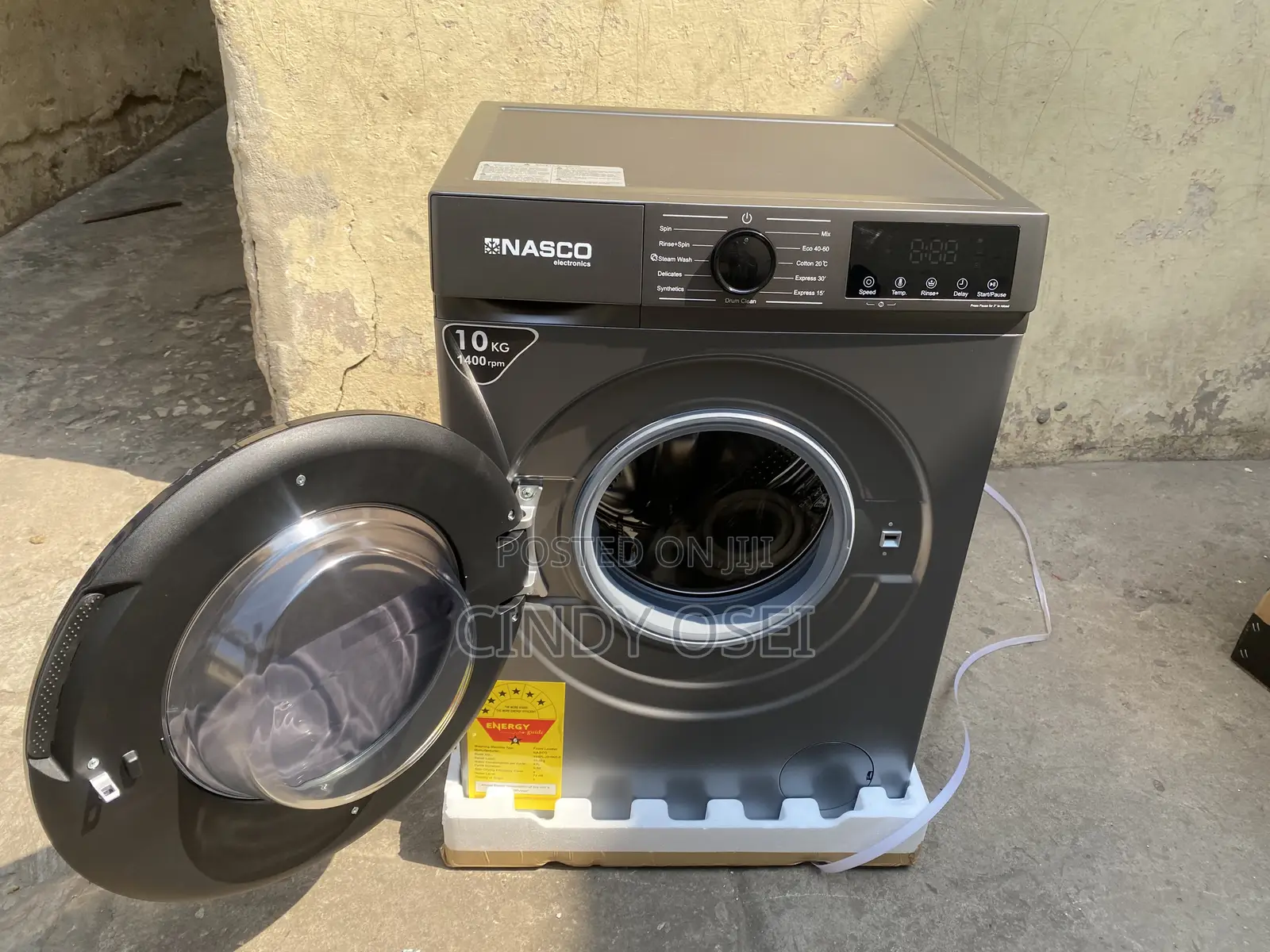 Nasco 10kg Frontload Washingmachine Fully Auto Nasfl-Js10kg-S