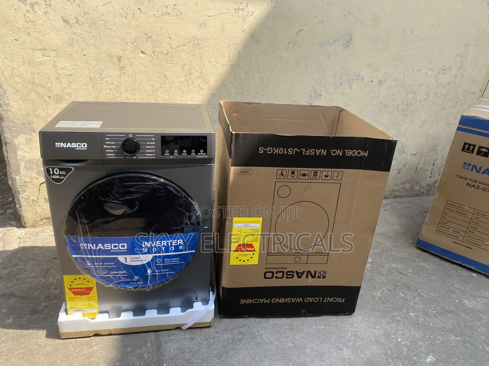 Nasfl-js10kg-s Nasco 10kg Frontload Washingmachine Fully Auto