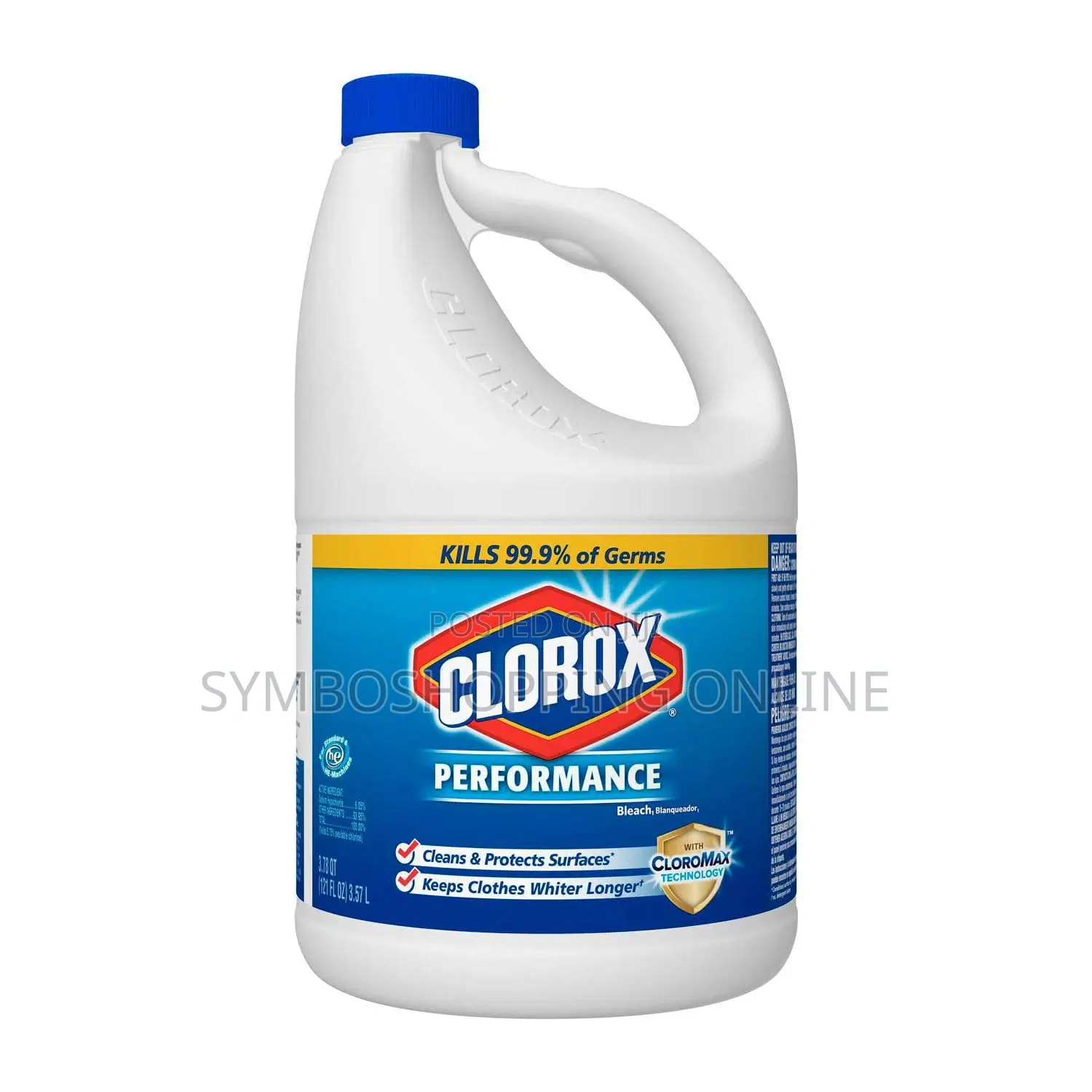 Clorox Disinfecting Bleach Performance Danger Corrosion/Corrosif 3.57l