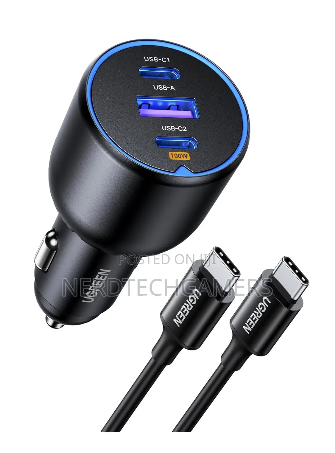 Ugreen 130w Usb C Car Charger, Pd 100w