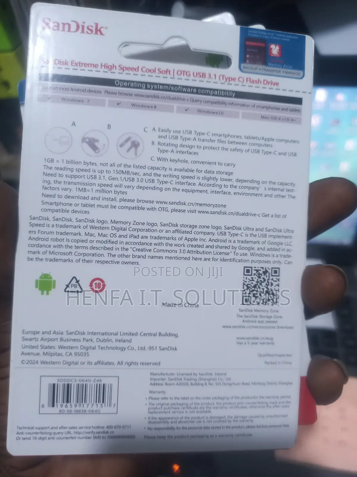 Type C Otg Pendrive - 64gb