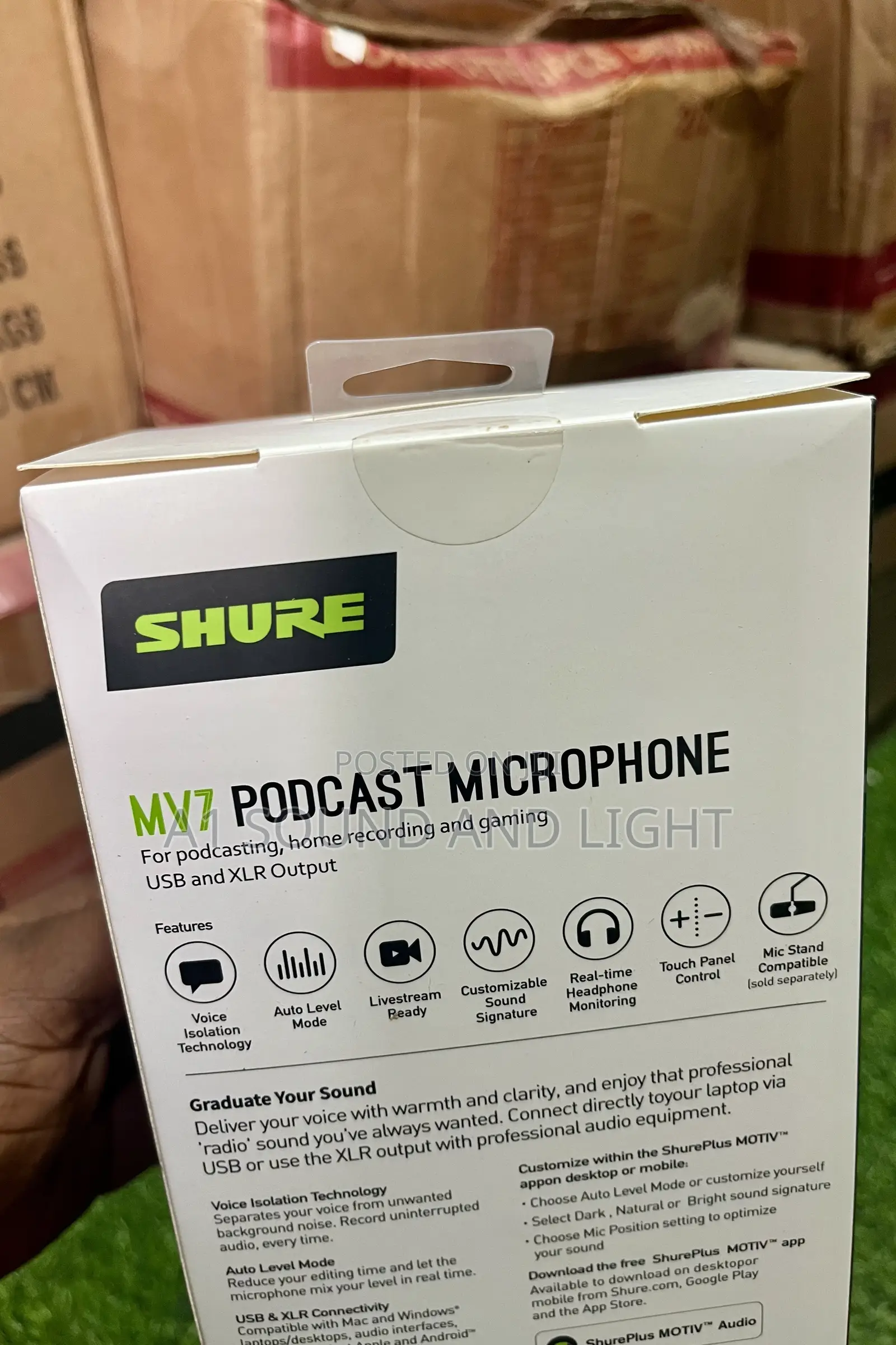 Shure Mv7 Usb / XLR Microphone for Live Streaming, Recording