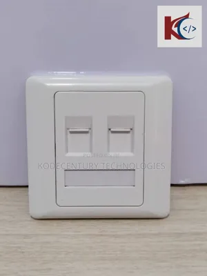2 Port Network Faceplate | 2 Port Keystone Wall Plate