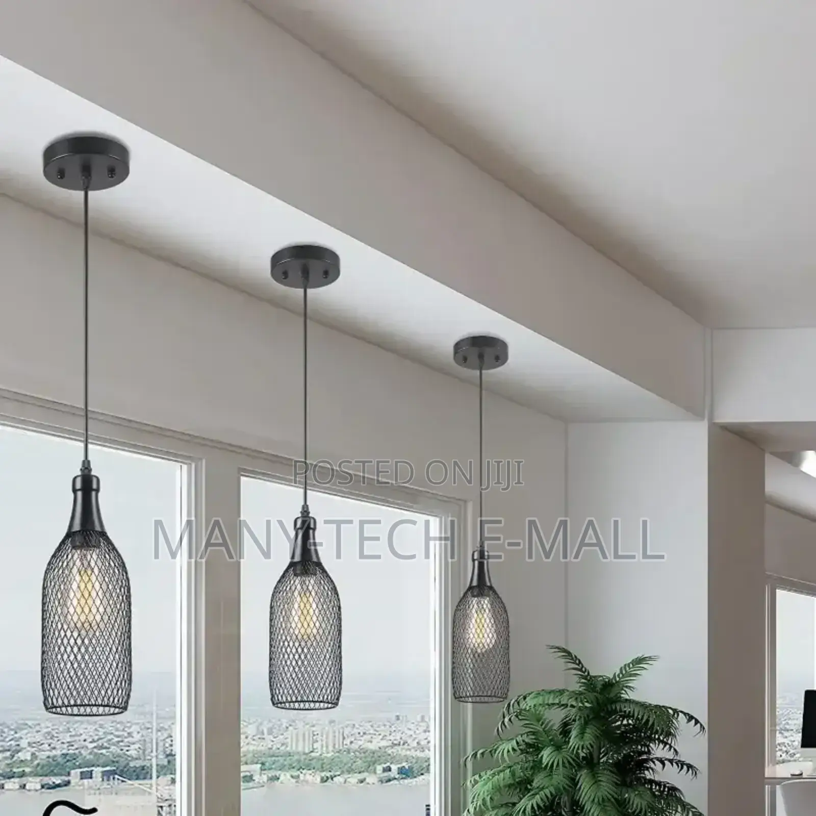 Single Crafty Bottle Net Pendant Light
