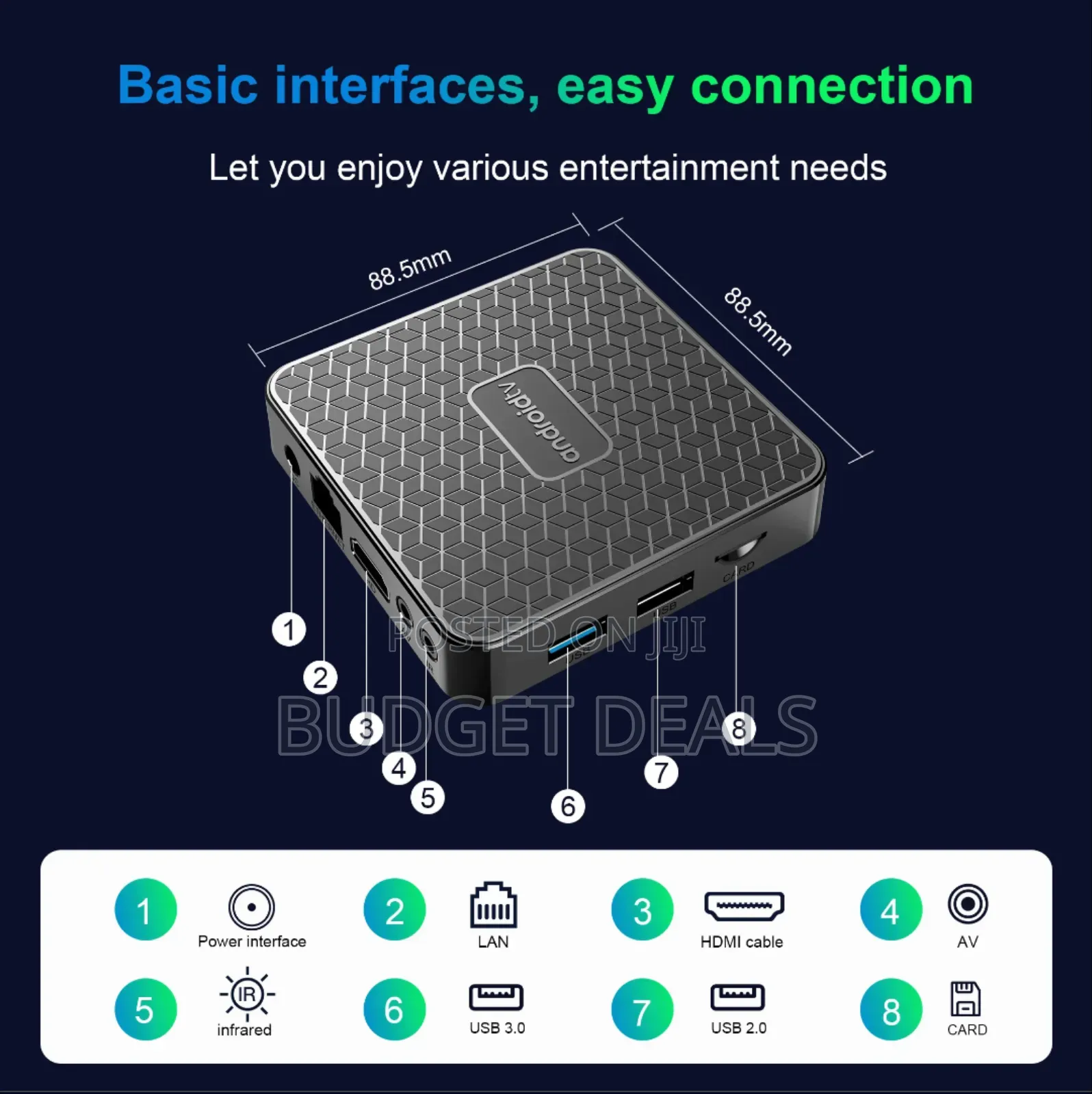 Smart Android Tv Box Streaming Media Player(Mortal T1 Mini)