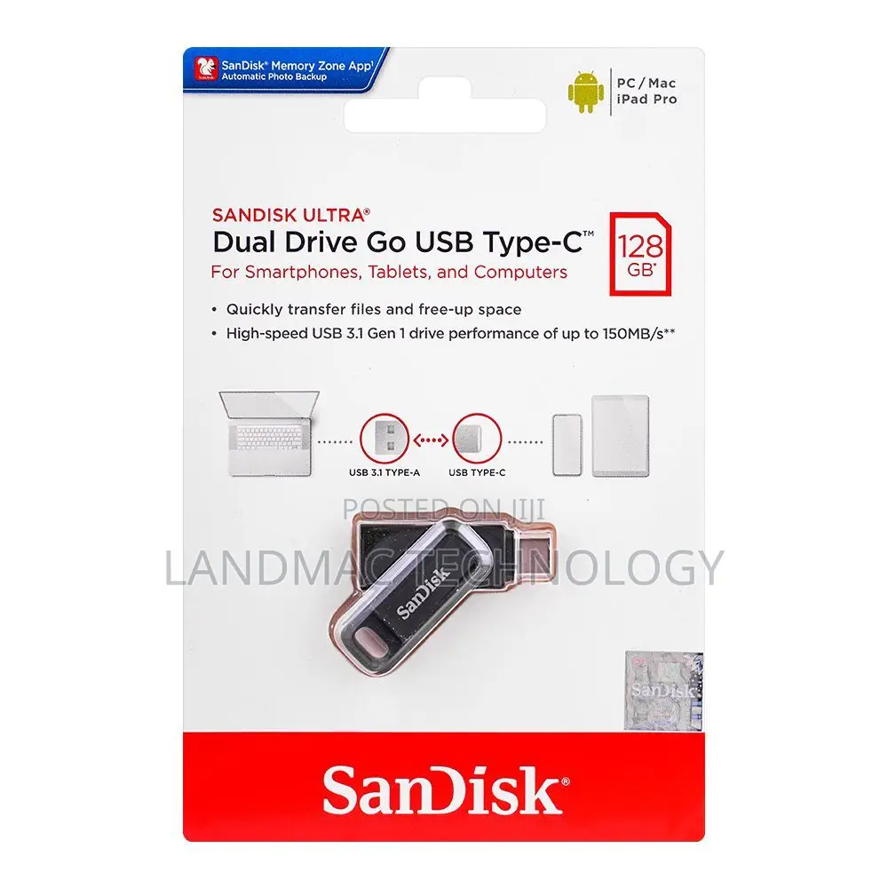 Sandisk Ultra Dual Drive 128gb Go Usb Type-C
