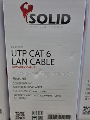 Solid Cat 6 Utp Cable 100m