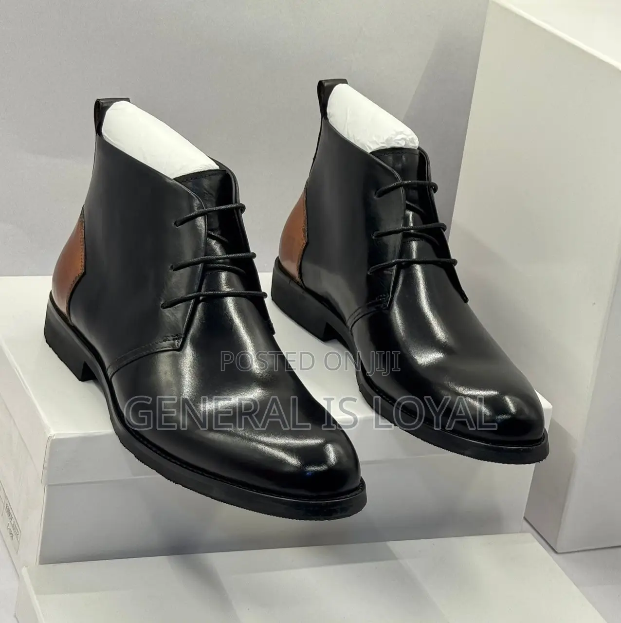 Billionaire Black  Lace Up Men Boot