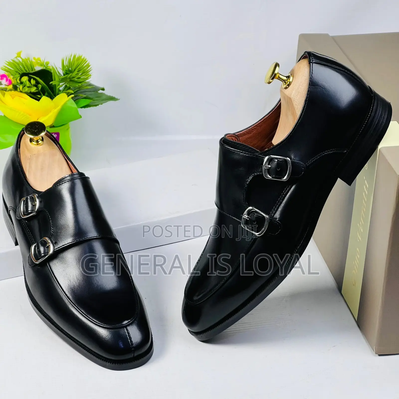 Dino Verratti Black Double Monk Men Shoe