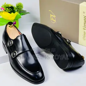 Dino Verratti Black Double Monk Men Shoe