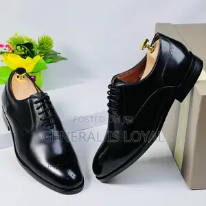 J.M.Weston Men Leather Lace Shoe