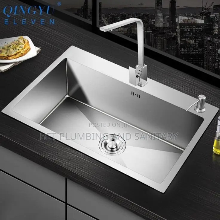 European Kitchen Sink_one Bowl Cabinet Sink Complete