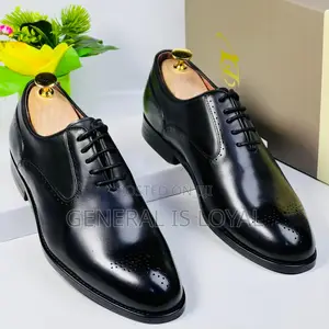 Dino Verratti Lace Leather Black Men Shoe