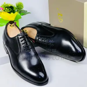 Dino Verratti Lace Leather Black Men Shoe