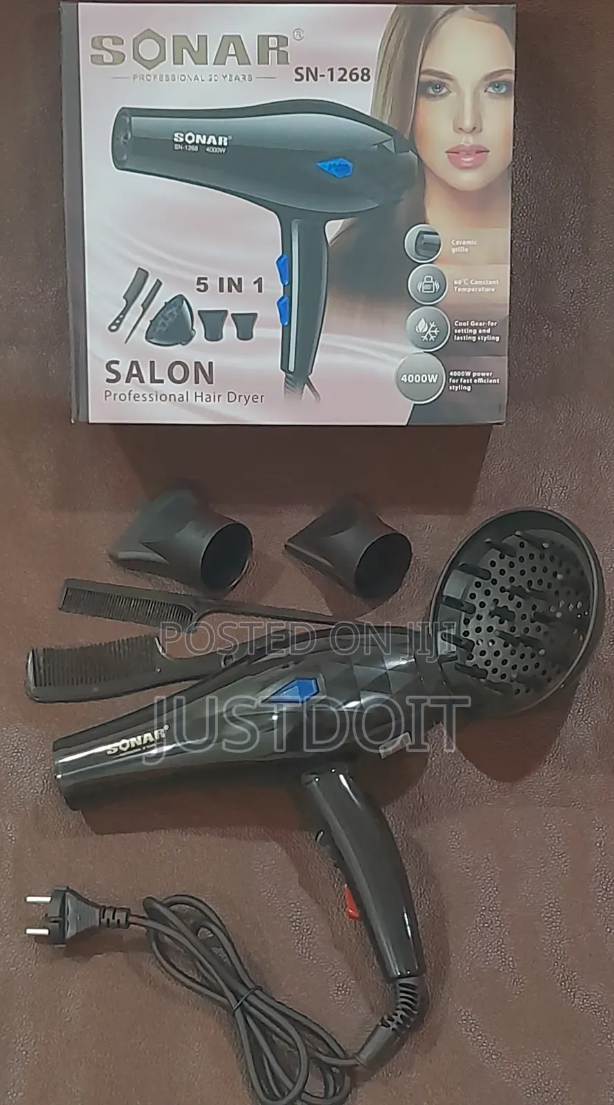 Sonar 1268 5-in-1 Hair Dryer
