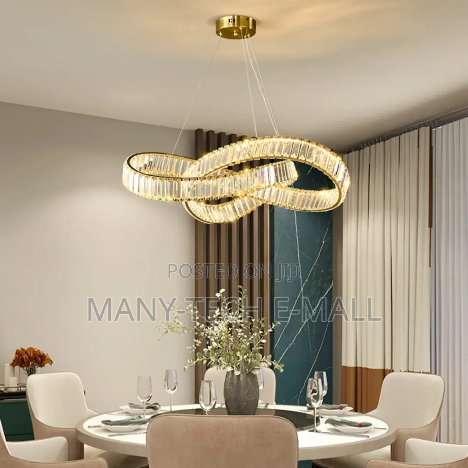 Led Luxurious Crystal Ceiling Chandelier