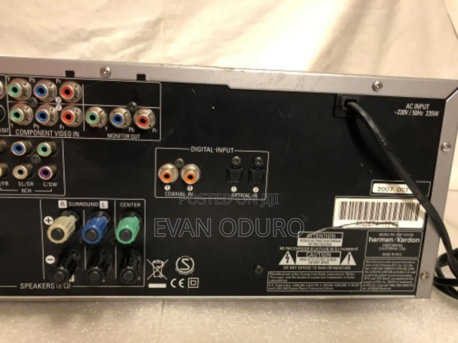 Powerful Herman Kardon Avr Reciever,Radio,Bluetooth,Optical,Aux,Usbopt