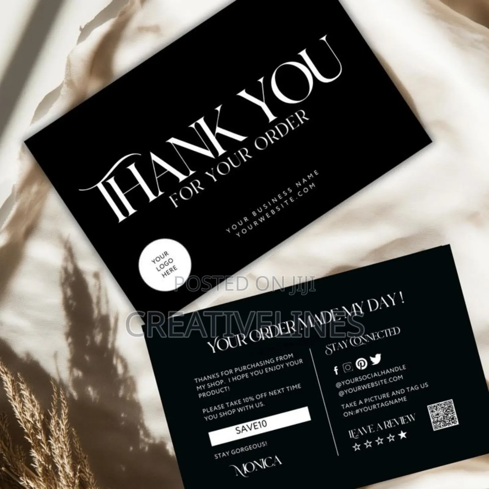Crafted Thank You Cards