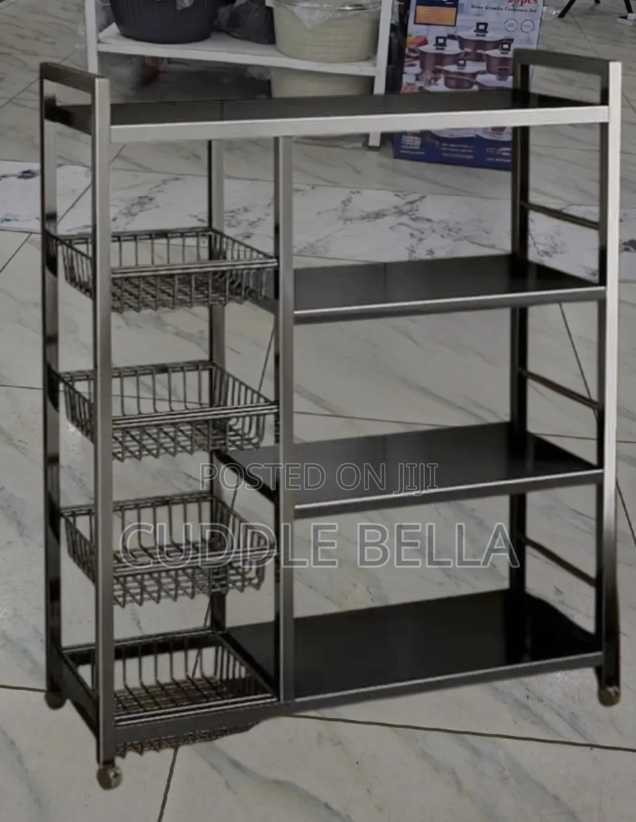 Bella Rack 00748 -4 Tier Rack With Baskets in Madina - Storage & Organization ...