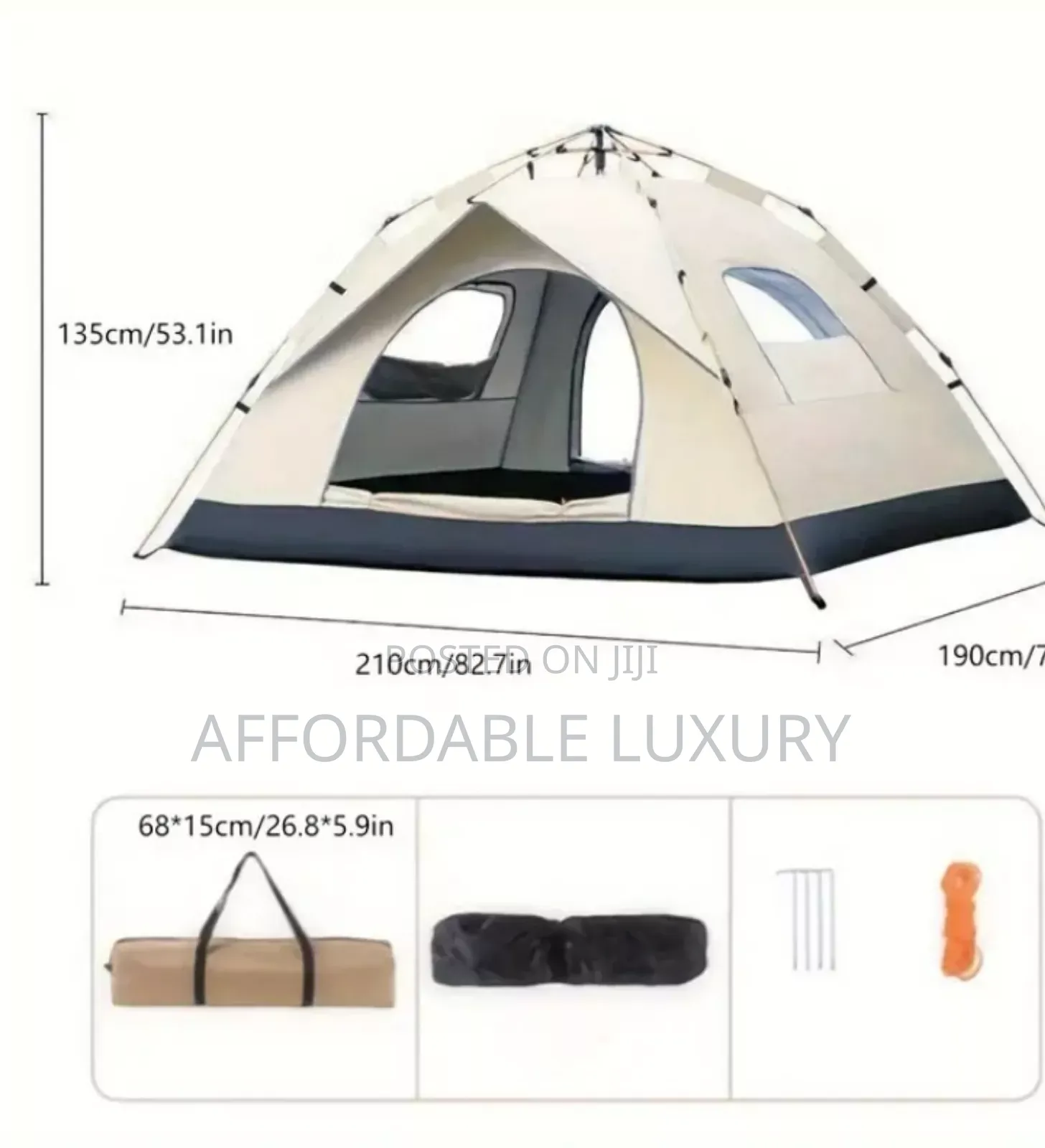 4-Person Lightweight Automatic Pop-Up Tent