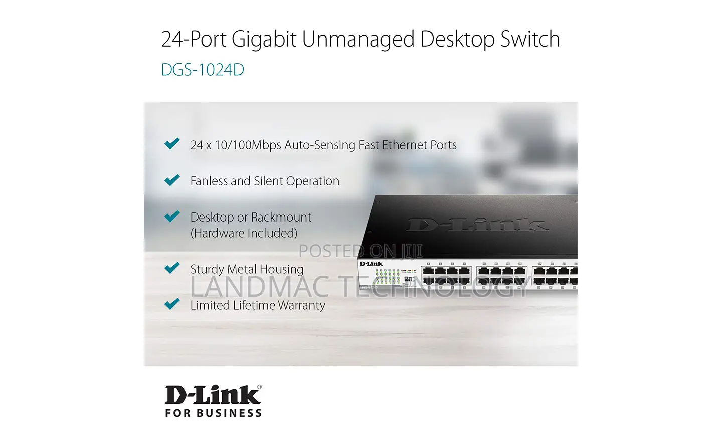 D-Link (Dgs-1024d) 24 Port Gigabit Switch
