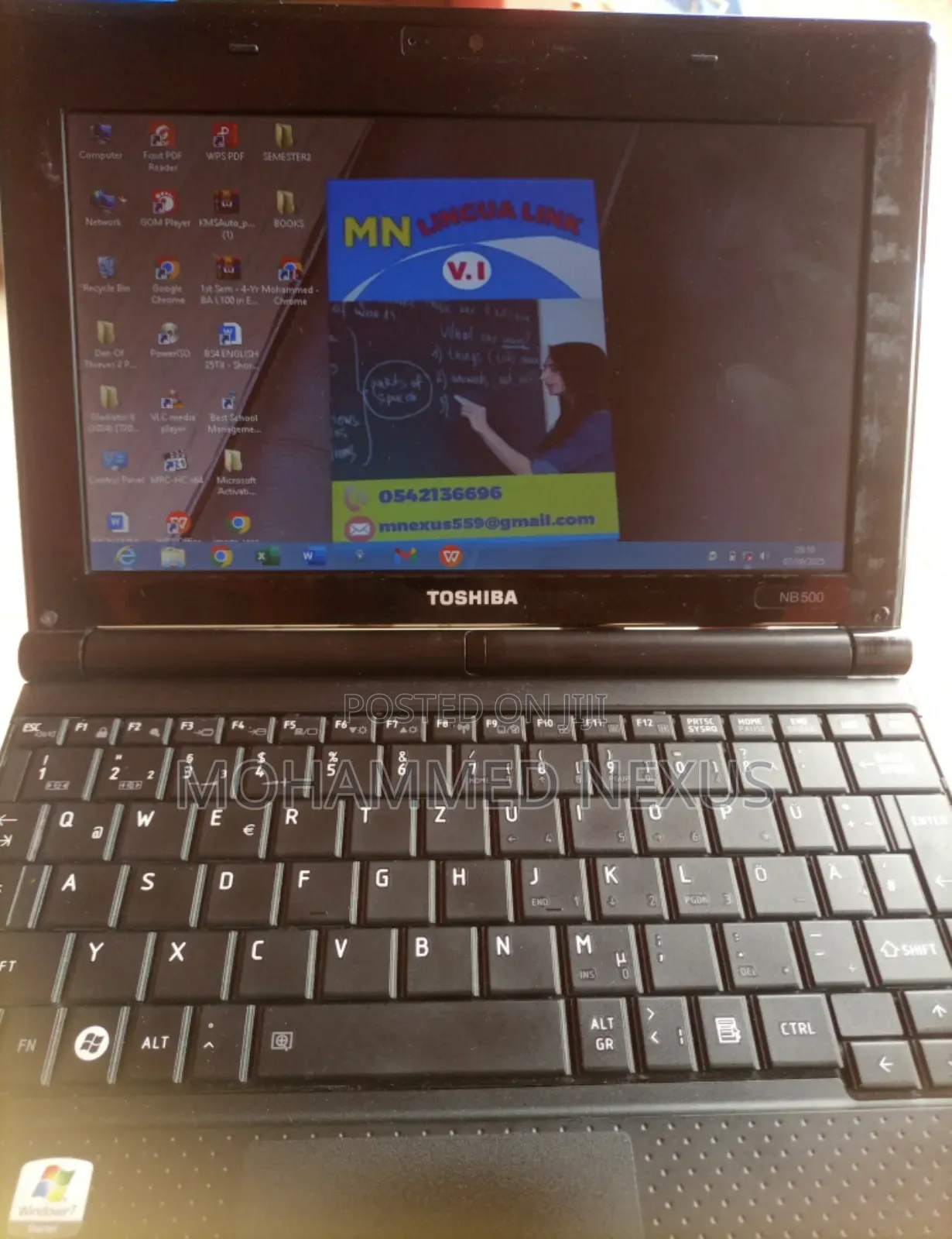 Laptop Toshiba NB505 Mini 2GB Intel HDD 160GB