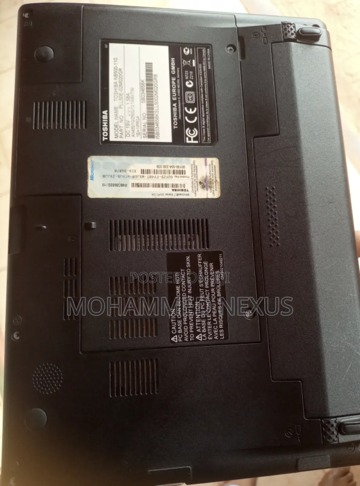 Laptop Toshiba NB505 Mini 2GB Intel HDD 160GB