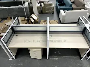 4 Chambers Stationary Office Desk Work Station