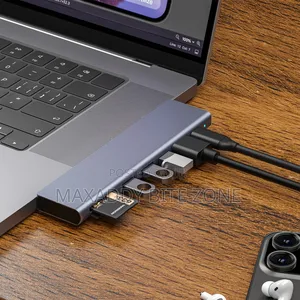 Tuti 7 In 1 Usb Hub Usb-c To Usb 3.O With Sd/Tf Card Reader