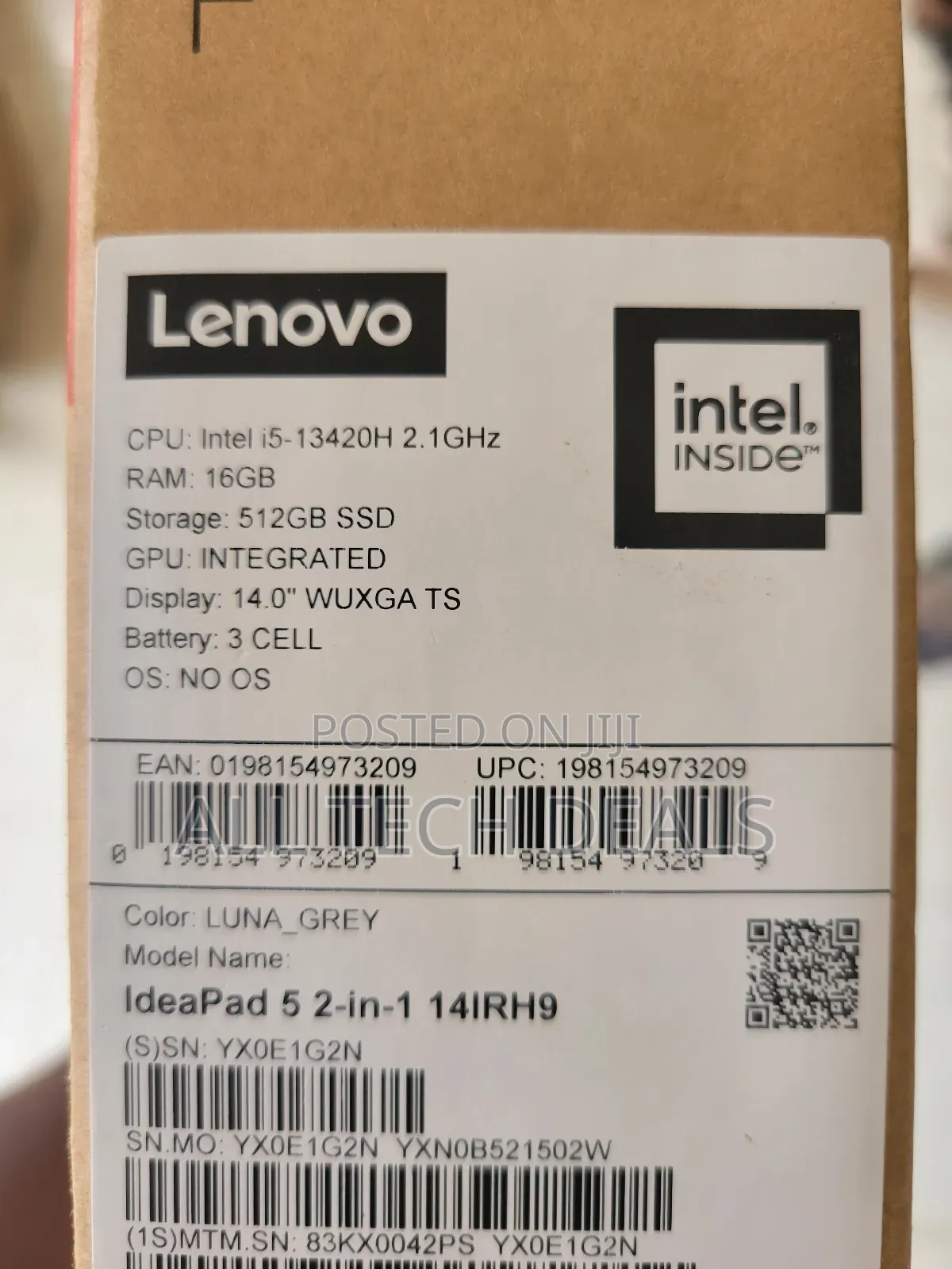 New Laptop Lenovo 16GB Intel Core i5 SSD 512GB