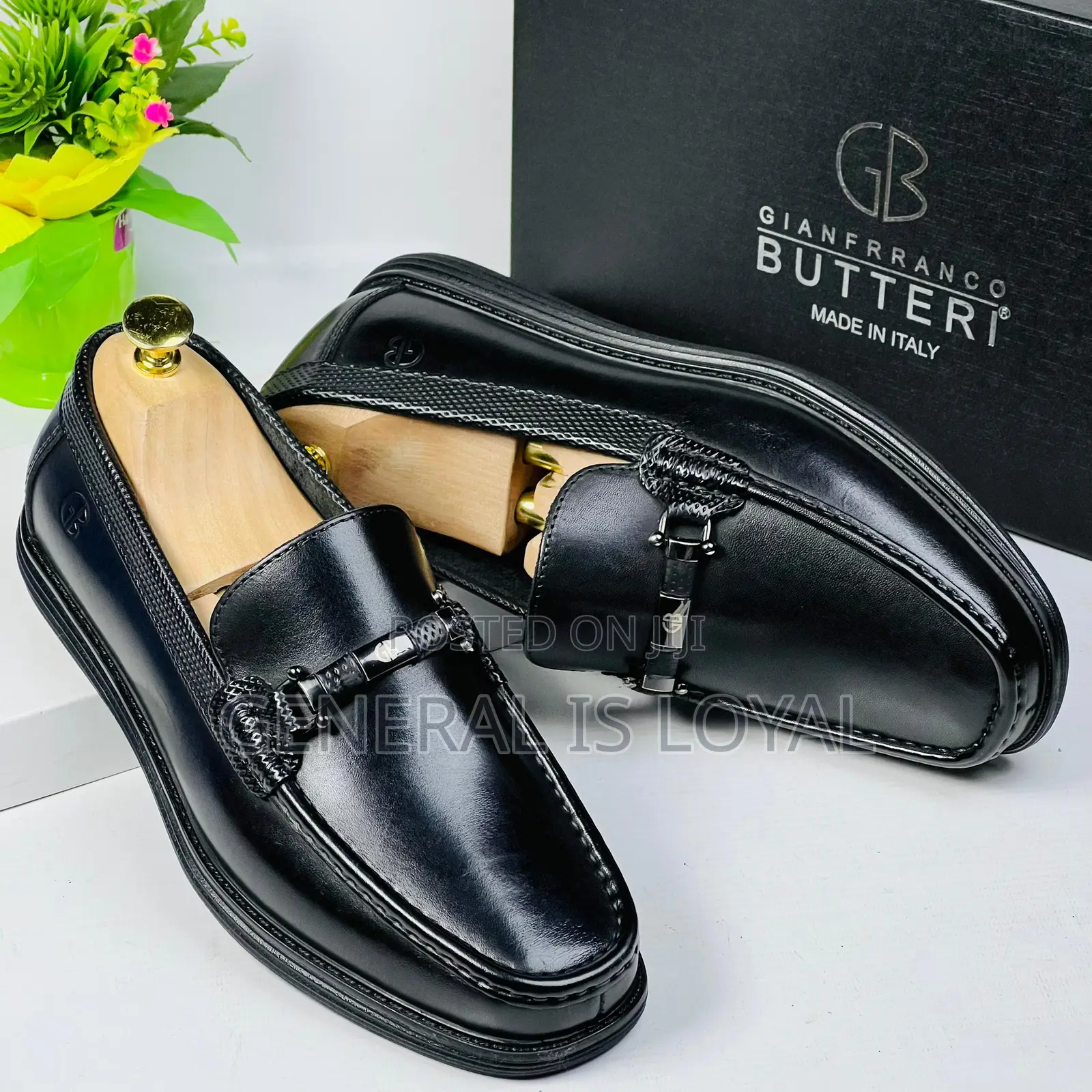 Gianfranco Butteri Brogues Black  Men Loafers Shoe