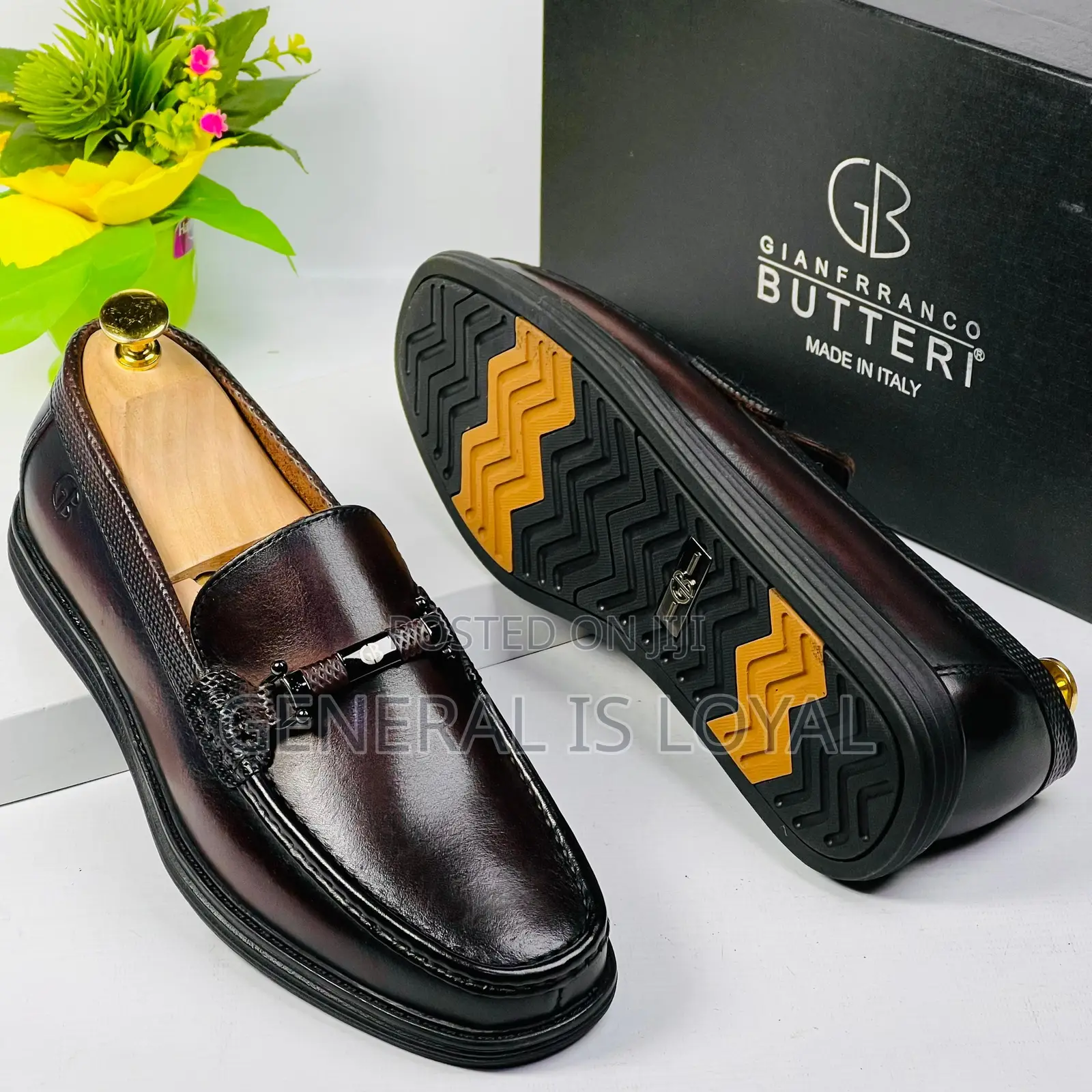 Gianfranco Butteri Brogues Coffee Men Loafers Shoe