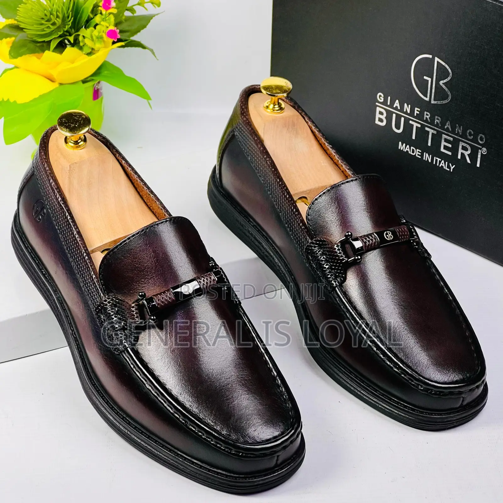 Gianfranco Butteri Brogues Coffee Men Loafers Shoe