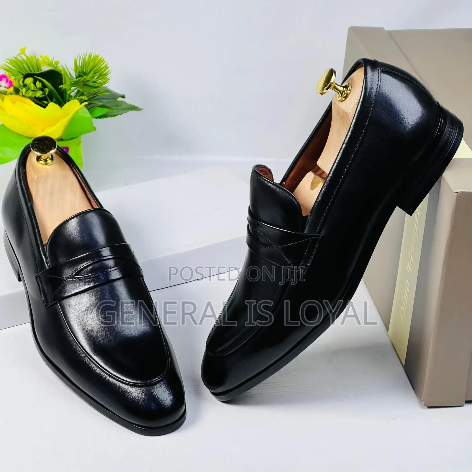 Dino Verratti Men Black Leather Men Loafers Shoe