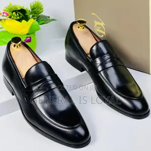 Dino Verratti Men Black Leather Men Loafers Shoe