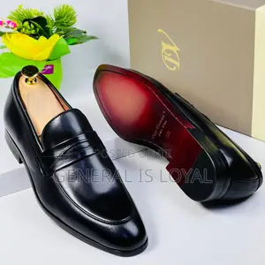 Dino Verratti Men Black Leather Men Loafers Shoe