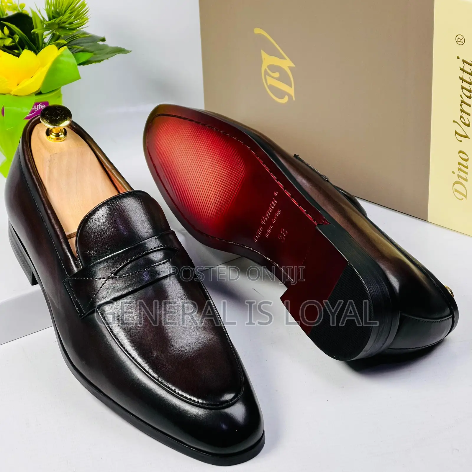 Dino Verratti Men Dark Coffee Leather Men Loafers Shoe