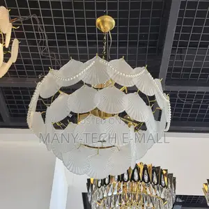 Leaf  Crystal Body Chandelier Light .