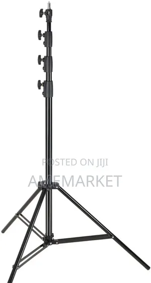 2.8m Heavy Duty Light Stand With Spring Tripod