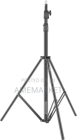 2.8m Heavy Duty Light Stand With Spring Tripod