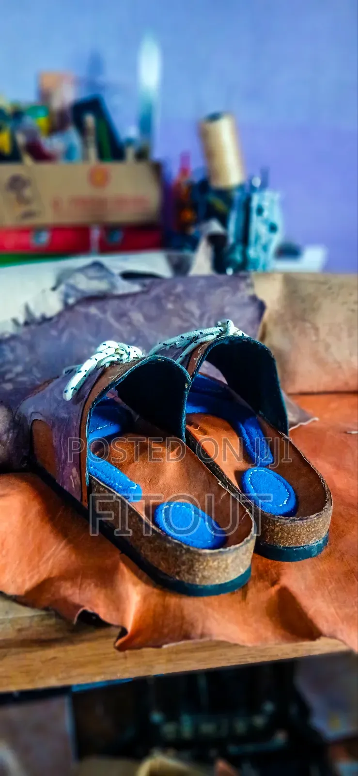 Fitout Leather Slippers