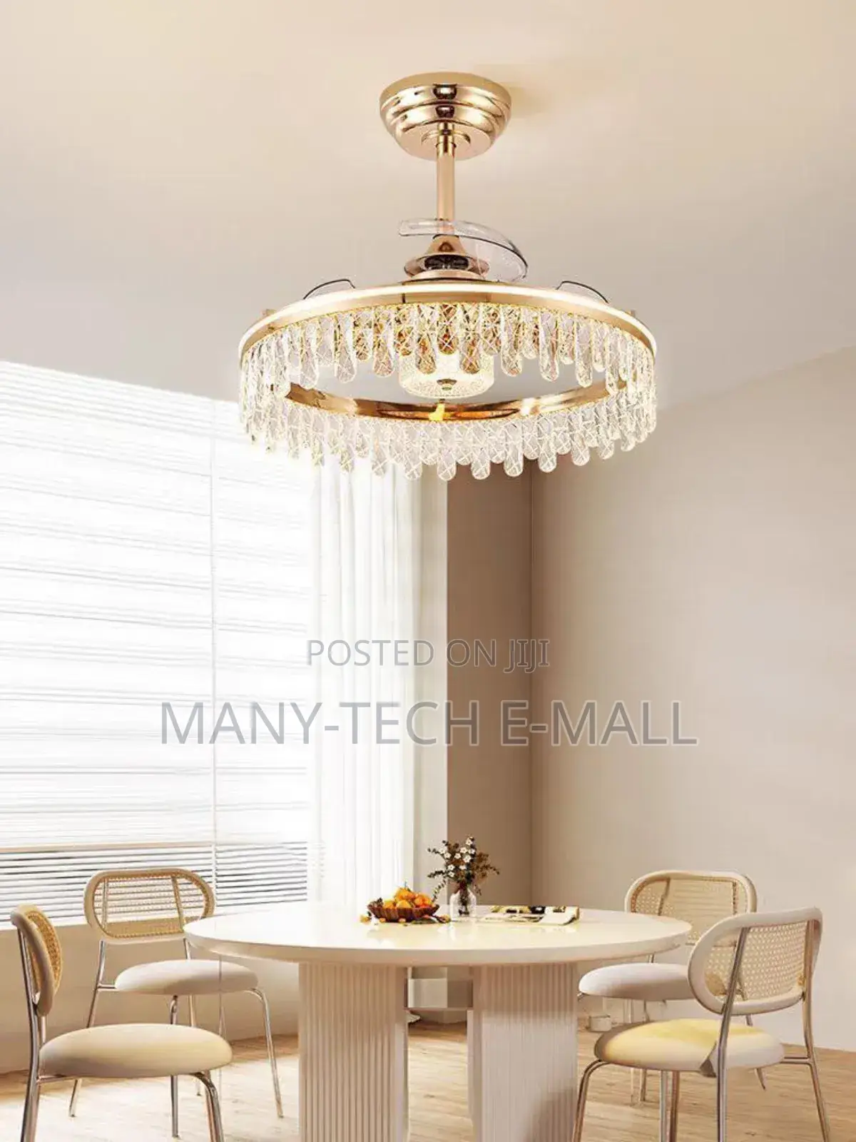 Durable Remote Control Ceiling Fan With Light.