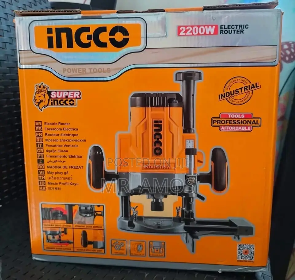 2200 Watts Electric Router With 4pcs Accessories Included -Rt22008