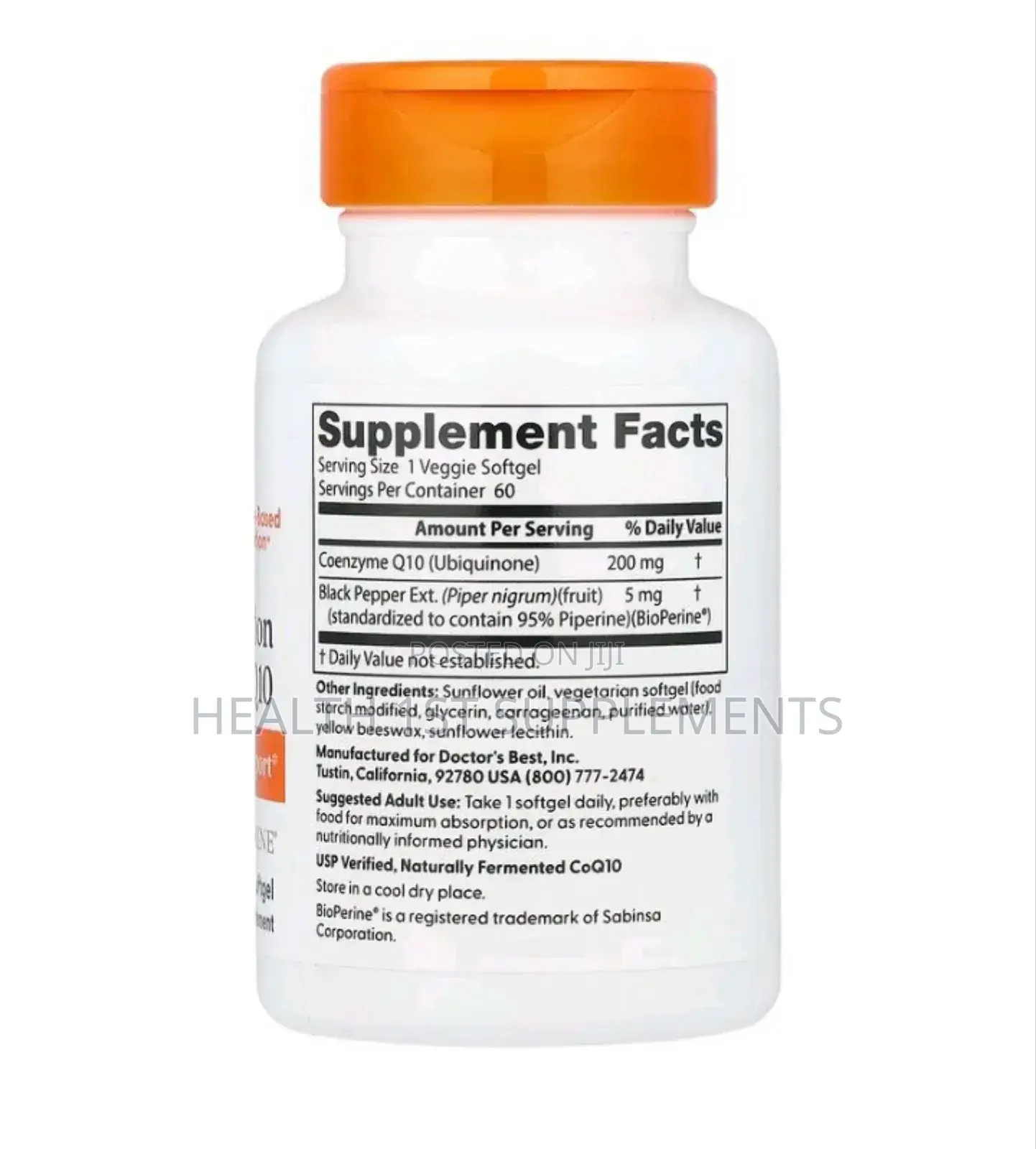 Coq10, 200mg, Heart and Brain Health (200mg Per Softgel) 60 Softgels