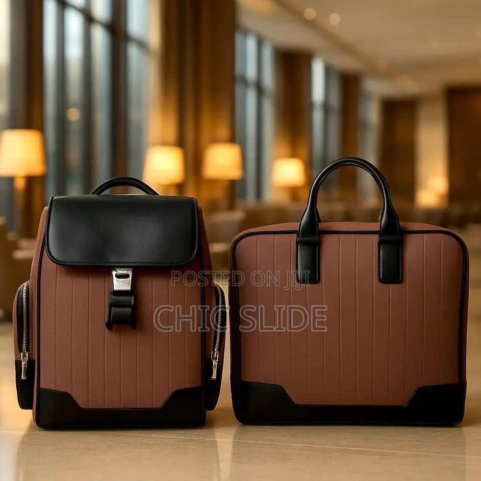 Leather-Trimmed Canvas Set