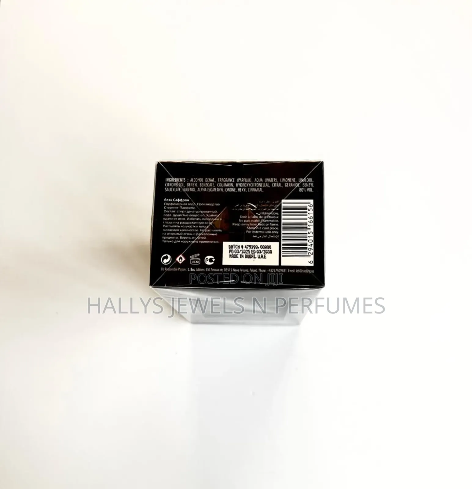 Black Saffron Perfume by Armaf, 100ml, Men's