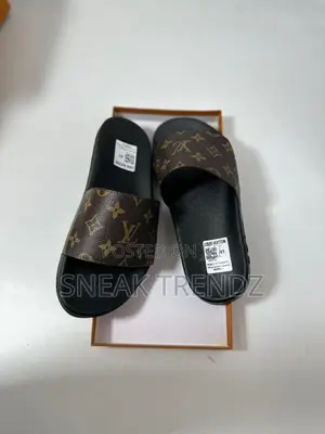 Louis Vuitton Lv Slide Coffee N Black